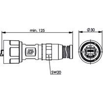 Telegärtner - Modularer Steckverbinder STX V1 RJ45-Steckerset fel 100007458 dkonfektionierbar AW