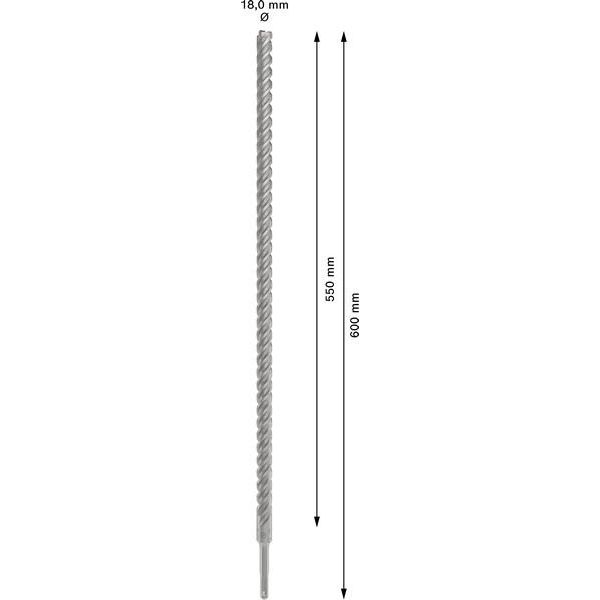 Bosch - Bohrer PRO SDS plus-5X 2608836634 Hammerbohrer 18 x
