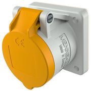 Mennekes - CEE-Anbausteckdose (IEC 60309) Anbaudose TwinContact 1337 16A,3p,4h,110V,IP44