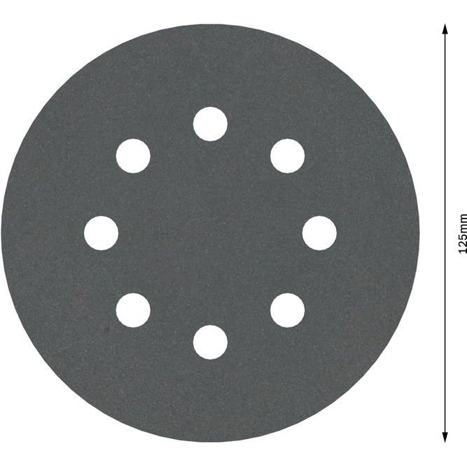 Bosch - Schleifpapier/Schleifvlies PRO F355 Schleifblatt, 125 2608605121 mm, G400, 5-tlg