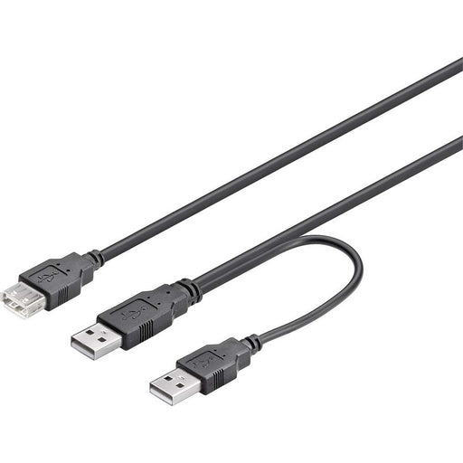 Goobay - PC-Kabel USB-2.0-Kabel,Dual-Power 93353 Y USB-Kabel