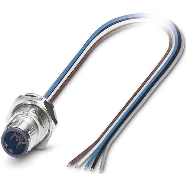 Phoenix Contact - Rundsteckverbinder, feldkonfektionierbar (Industriesteckverbinder) Wanddurchführung SACC-DSI-MS #1543663 Sensor-/Aktor
