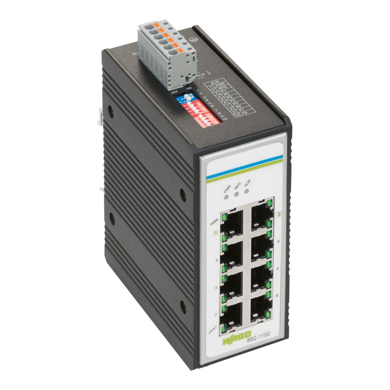 WAGO - Netzwerk Switch Industrial-Switch 8 Ports 852-1102