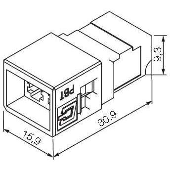 Weidmüller - LWL-Steckverbinder Buchseneinsatz LWL LC IE-BI-LCD-SM-C Single Mode − 10 Stück