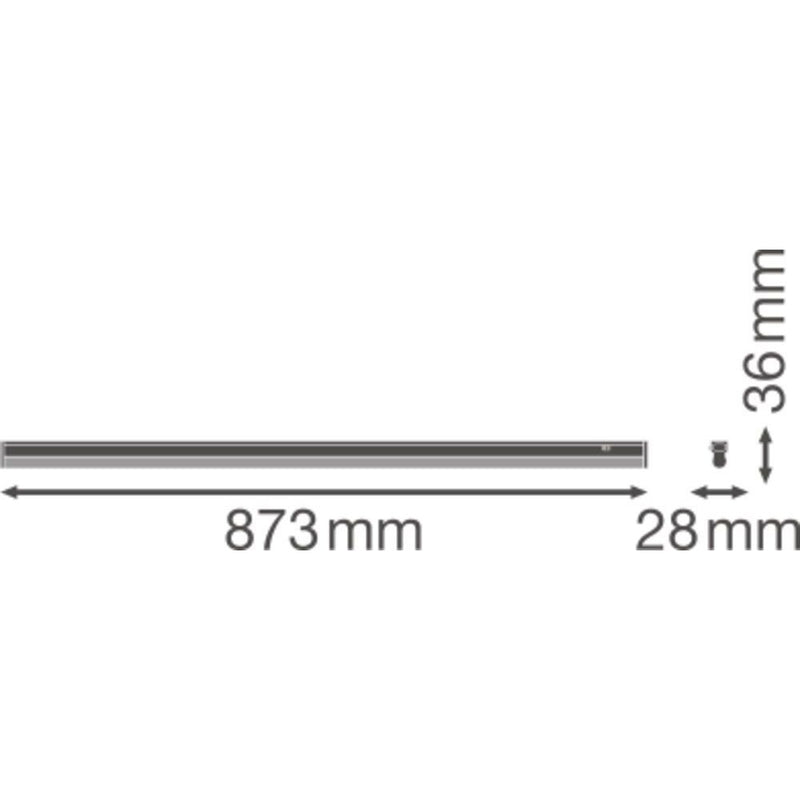 Ledvance - Lichtleiste LED-Lichtleiste m.Schalter LNCOMPSWITCH90012W3K 3000K