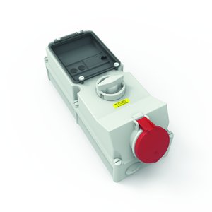 Bals Elektrotech - CEE-Steckdose abschaltbar, abgesichert (IEC 60309) Wandsteckdose abschaltbar 17306 abgesichert 63A 5p