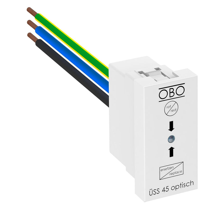 OBO Bettermann - Geräteüberspannungsschutz für Energietechnik/Stromversorgung Überspannungsmodul ÜSS 45-O-RW