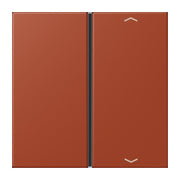 Jung - Abdeckung/Bedienelement für Installationsschalterprogramme Taste 1fach m. Pfeilsymb. LC 401 TSAP 232 locre rouge