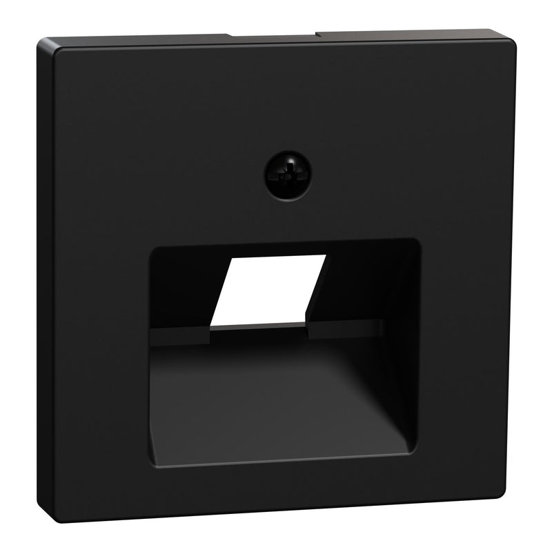Merten - Einsatz/Abdeckung für Kommunikationstechnik Zentralplatte 1f sw matt MEG4521-0403 f. UAE-Einsatz