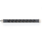 DIGITUS - Power distribution unit (PDU) DIGITUS Steckdosenleiste DN-95401 8fach Alu 1HE