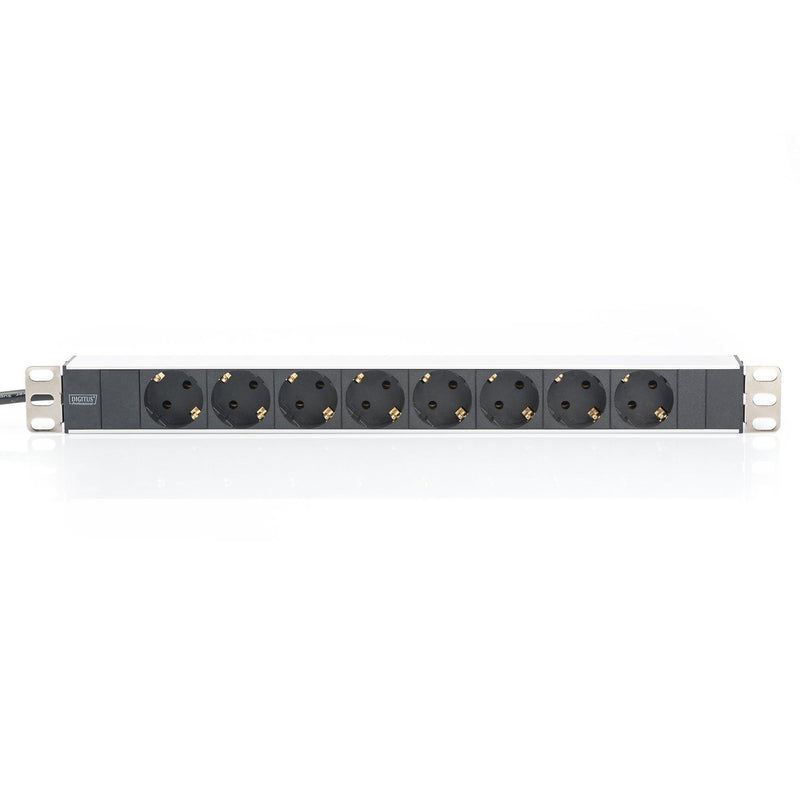 DIGITUS - Power distribution unit (PDU) DIGITUS Steckdosenleiste DN-95401 8fach Alu 1HE