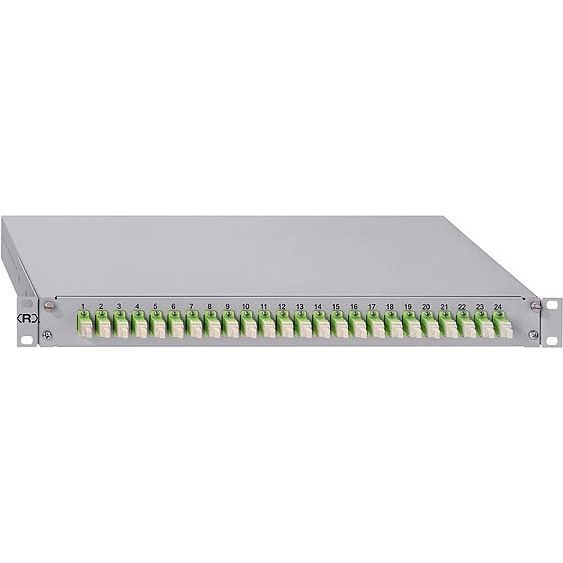 Rutenbeck - Patchpanel LWL Spleissbox gr GradeB 228030012 12xLC-D OM3 aqua