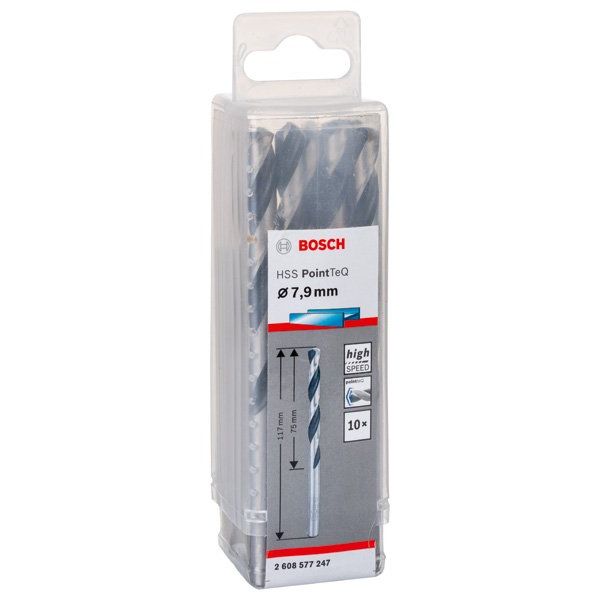 Bosch - Bohrer Metallspiralbohrer HSS 2608577247 PointTeQ DIN 338 7,9