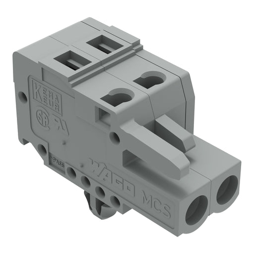 WAGO - Kabelsteckverbinder für Leiterplattensteckverbinder 1-Leiter-Federleiste 231-102/008-000 CAGECLAMP,2,5 mm²,gr − 100 Stück