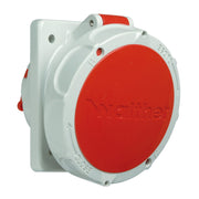 Walther Werke - CEE-Anbausteckdose (IEC 60309) Anbaudose schräg 32A 537306 3P 230V 6h IP67
