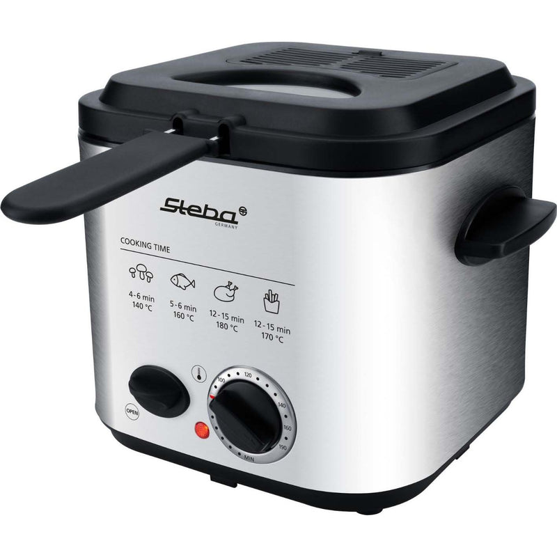 Steba - Fritteuse Mini-Fritteuse DF 95 eds/sw m.Fondue-Set,1,2L