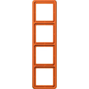 Jung - Abdeckrahmen Rahmen 4-fach orange CD 584 WU O waage/senkrecht