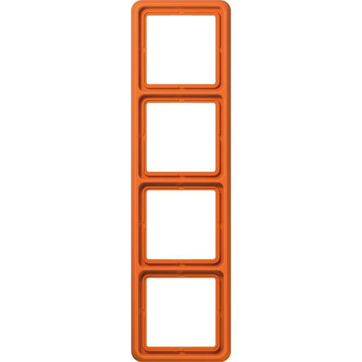 Jung - Abdeckrahmen Rahmen 4-fach orange CD 584 WU O waage/senkrecht
