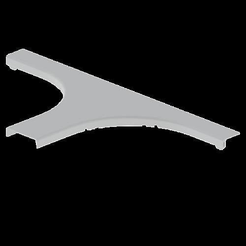Unex - Deckel T-Stück für Kabeltragsystem T-Abzweiger 66079 lichtgrau, 75mm − 2 Stück