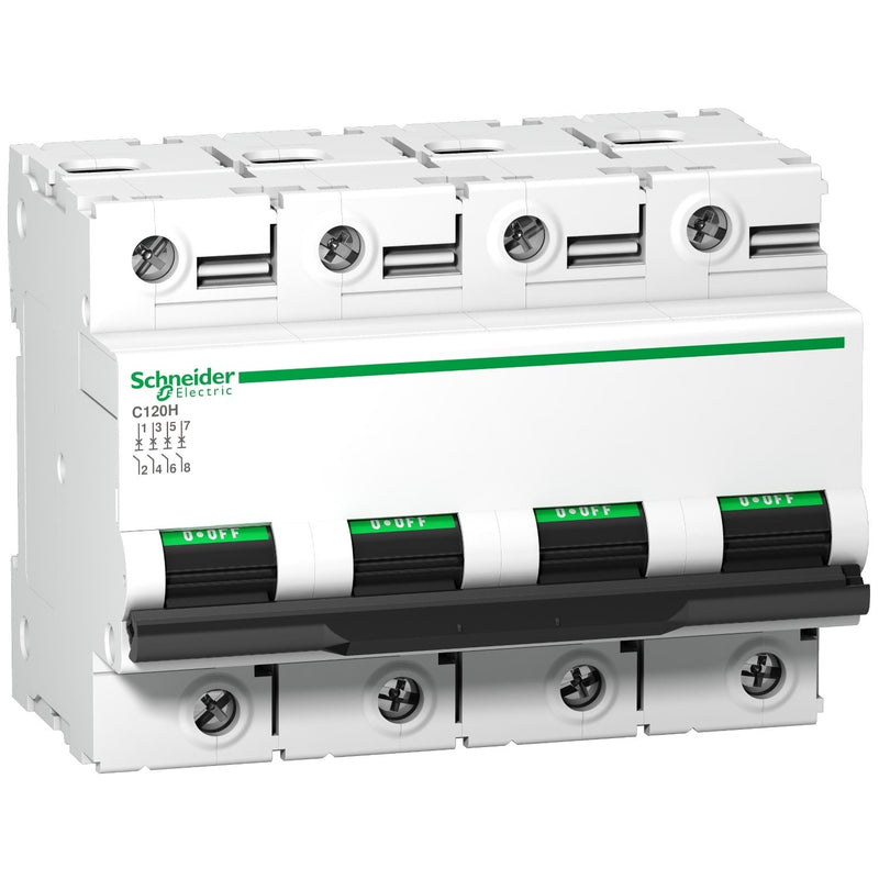 Schneider Electric - Leitungsschutzschalter A9N18479 C120H, 4P, 80A