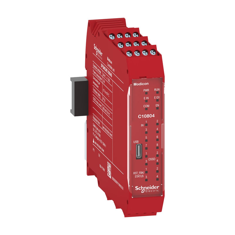 Schneider Electric - Gerät zur Überwachung von sicherheitsgerichteten Stromkreisen CPU modularer Sicherheits- XPSMCMC10804B controller Modicon