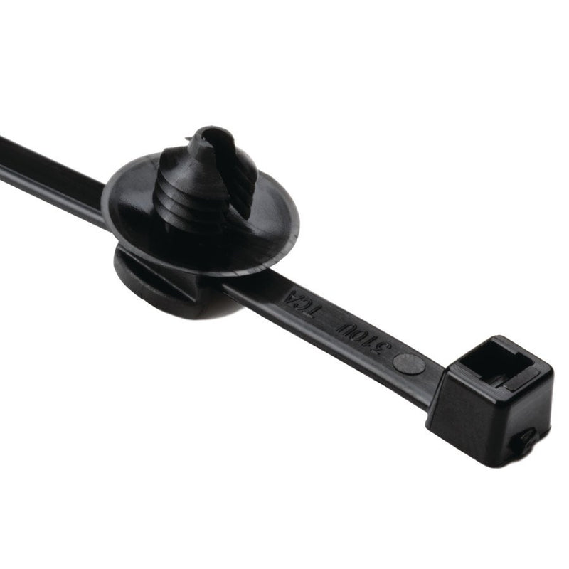 HellermannTyton - Kabelbinder Befestigungsbinder 150-52690(500) 148x3,6 mm, 2tlg.sch − 500 Stück