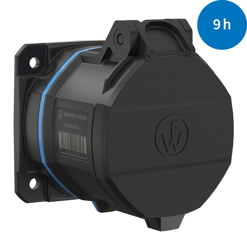 Walther Werke - CEE-Anbausteckdose (IEC 60309) CEE NEO Anbaudose gerade FW430509CC 32A 5P 9h IP54