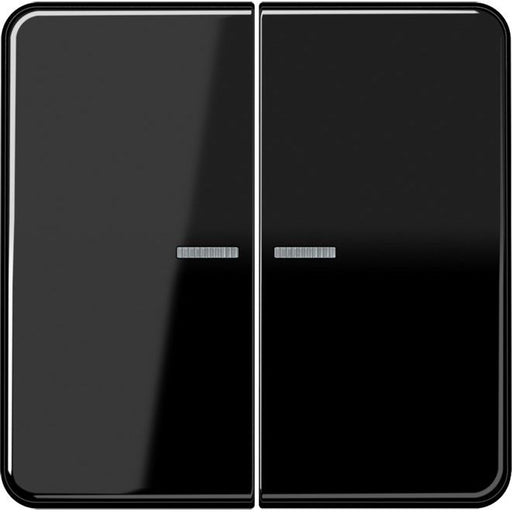 Jung - Bussystem-Tastsensor KNX RF Taster 2fach CD 10921 ST RF SW Duroplast, Serie CD