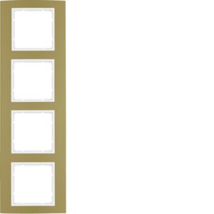 Berker - Abdeckrahmen Rahmen go/pows 10143046 4fach