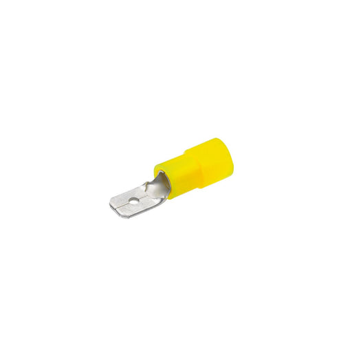 Cimco Werkzeuge - Rund-/Flachsteckverbindung Flachstecker 180294 4,0-6mm gelb − 100 Stück
