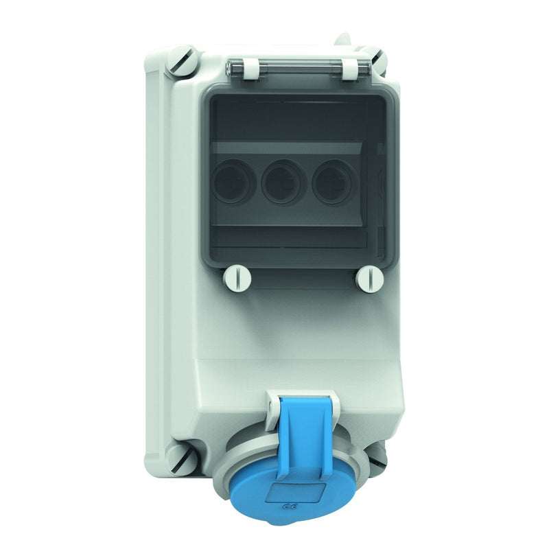 Bals Elektrotech - CEE-Steckdose abschaltbar, abgesichert (IEC 60309) Wandsteckdose 1537