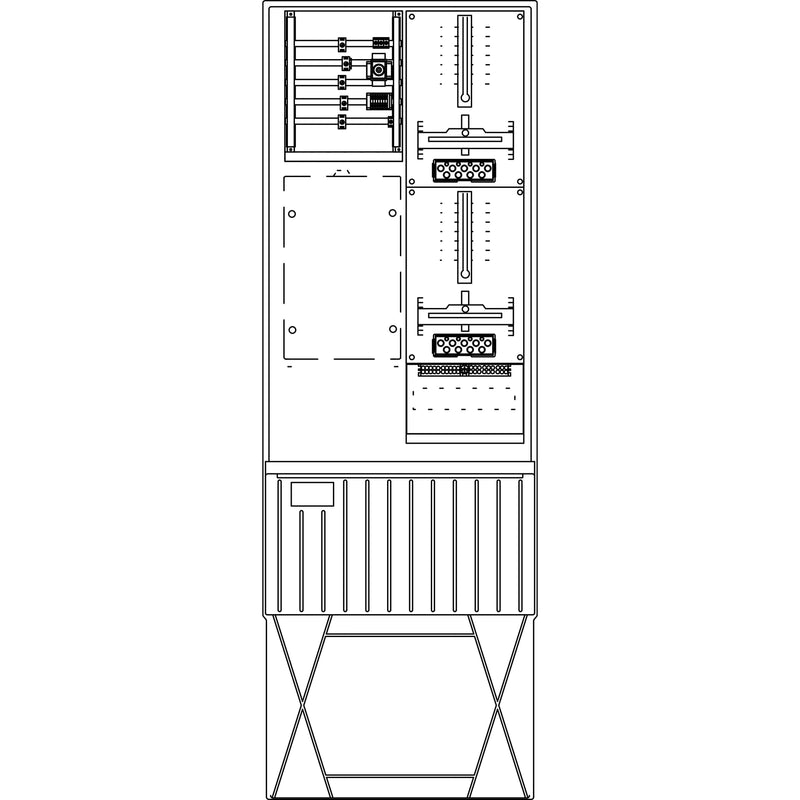 Elsta Mosdorfer - Zähler-Komplettschrank Zähleranschlusssäule ZS322T.N1.12 A320 N1 1Z TSG 3.HZ