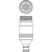 Leuze - Rundsteckverbinder, feldkonfektionierbar (Industriesteckverbinder) Stecker S U-M30-30A-M