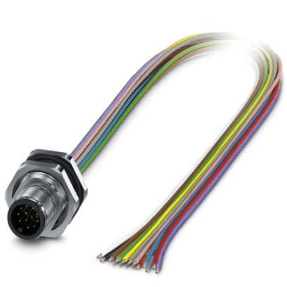 Phoenix Contact - Rundsteckverbinder, feldkonfektionierbar (Industriesteckverbinder) Einbausteckverbinder SACC-DSI-M12#1411595