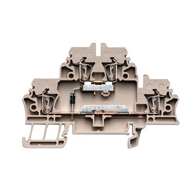 Weidmüller - Bauelement-Reihenklemme Klemme mit Einbau ZDK 2.5/D/2