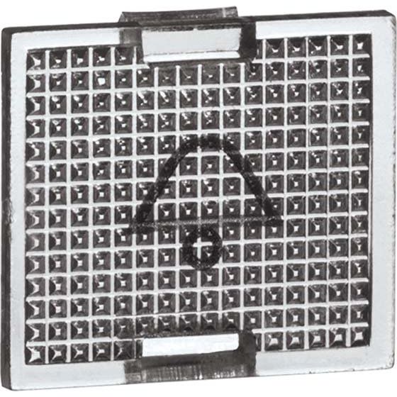 Peha - Abdeckung/Bedienelement für Installationsschalterprogramme Standard Symbol Klingel D 655 K für Tasterwippen