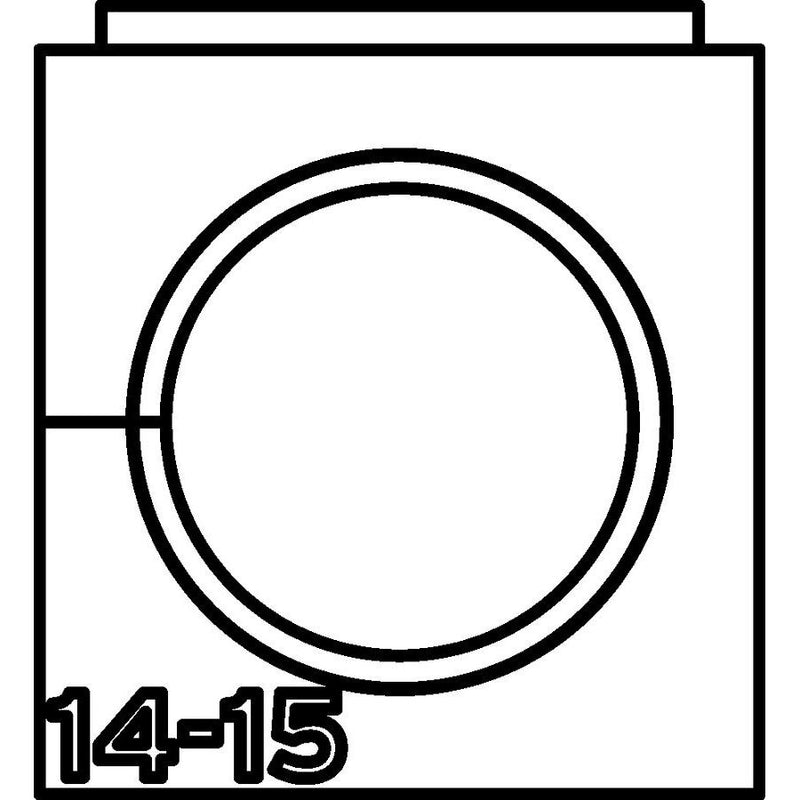 HellermannTyton - Kabelführung für Gehäuse/Schränke Einfachtülle VP-S_14-15 VarioPlate 14-15 mm − 20 Stück