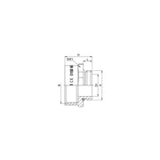 Jacob - Erweiterungs-/Reduzierring Erweiterung E102-12025-03-EX MS-EX M20x1,5/25x1,5