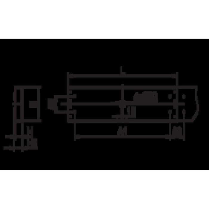 Ridi-Leuchten - Decken-/Wandleuchte Anbauleuchte m.RIDI-Tube IHLS-L 480/ #0650601  − 1 Stück
