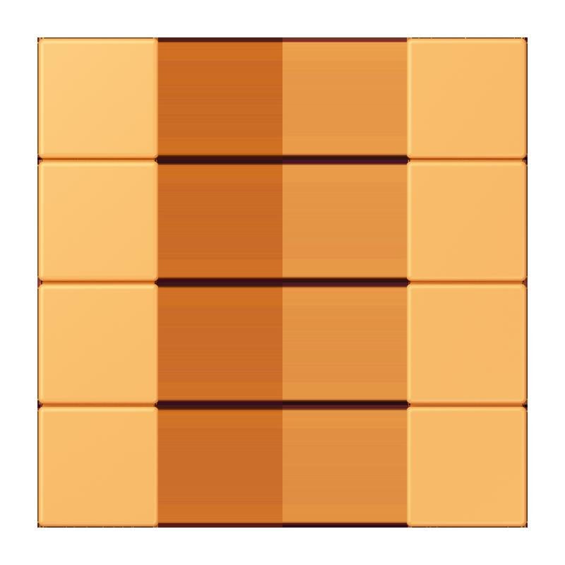 Jung - Abdeckung/Bedienelement für Installationsschalterprogramme Tastensatz 4fach LC 504 TSA 254 ocre jaune clair