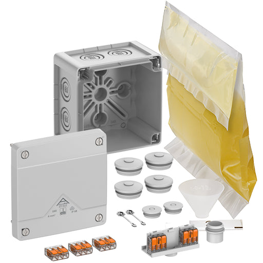 Spelsberg - Dose, Gehäuse für Montage auf der Wand/Decke Abzweigkasten Abox Pro XT SLK-4²