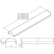 Di-soric - Lichttechnisches Zubehör/Ersatzteile für Leuchten Diffusorscheibe MB-DIF-R-910 885mm, 43mm