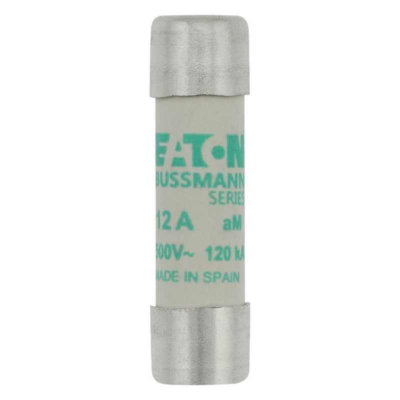 Eaton - Zylindrische Sicherung Sicherungseinsatz Nieders. C10M12 12A AC 500V 120kA − 10 Stück