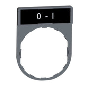 Schneider Electric - Bezeichnungsschild für Befehlsgeräte Schildträger 30x40mm ZBY2178C0 Schild 0-I