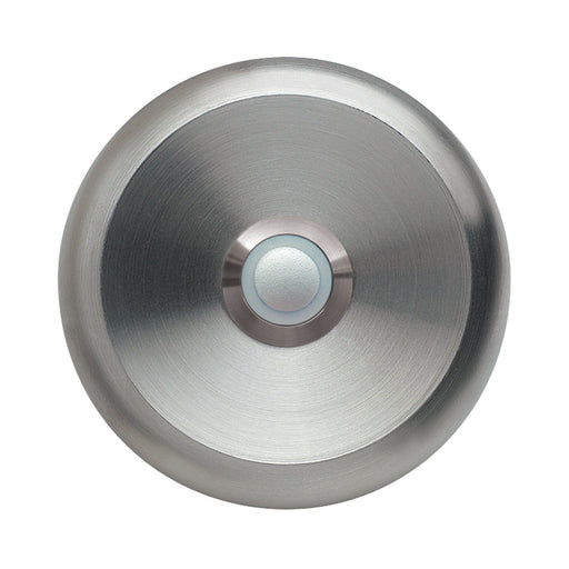 Grothe - Klingeldrücker Klingeltaster rund ETA S 100 LED ws 80mm, Edelstahl UP