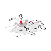 BEG Brück Electronic - Bewegungsmelder/Präsenzmelder komplett Bewegungsmelder RC-plus next N130 br braun