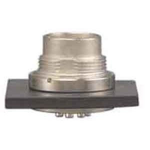 Binder - Rundsteckverbinder, Einbau (ohne Leitung) Flanschstecker 09 0123 80 06 6 DIN