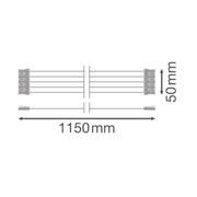 Ledvance - Elektrisches Zubehör/Ersatzteile für Leuchten Durchgangsverdrahtungssatz DPHOUS12002LPTH5x2.5 5x2,5, 1,2m, 2-lp