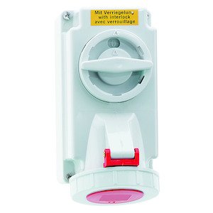 Bals Elektrotech - CEE-Steckdose abschaltbar, abgesichert (IEC 60309) Wandsteckdose abschaltbar 160049 verriegelt 16A 4p 4