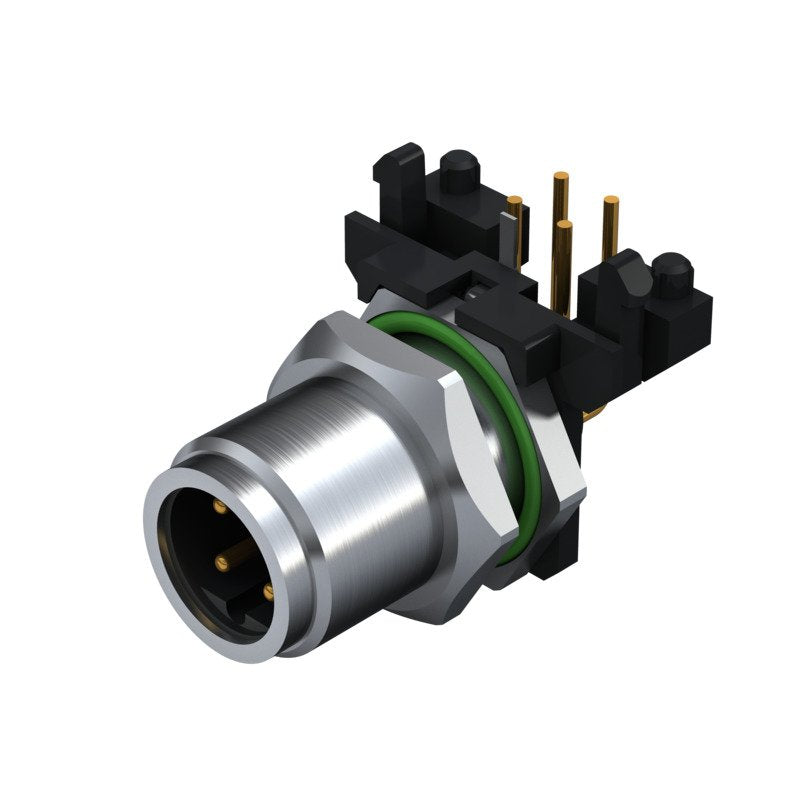 Weidmüller - Rundsteckverbinder, Einbau (PCB) Stecker SAIEW-M12SB-4-HTL M12 − 10 Stück